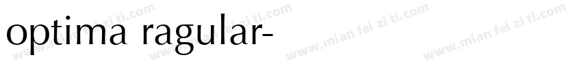 optima ragular字体转换